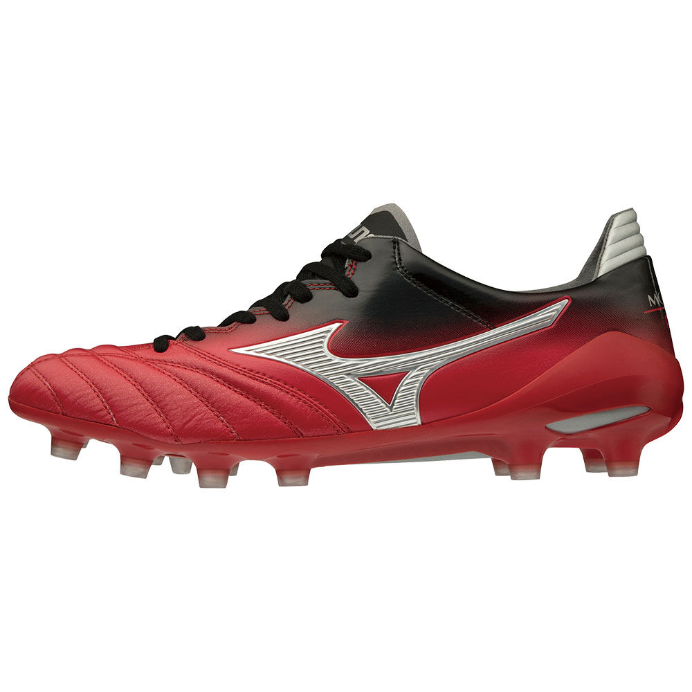 Mizuno MORELIA NEO II JAPAN - Erkek Krampon - Kırmızı/Gümüş/Siyah Türkiye (VGYZPA-571)